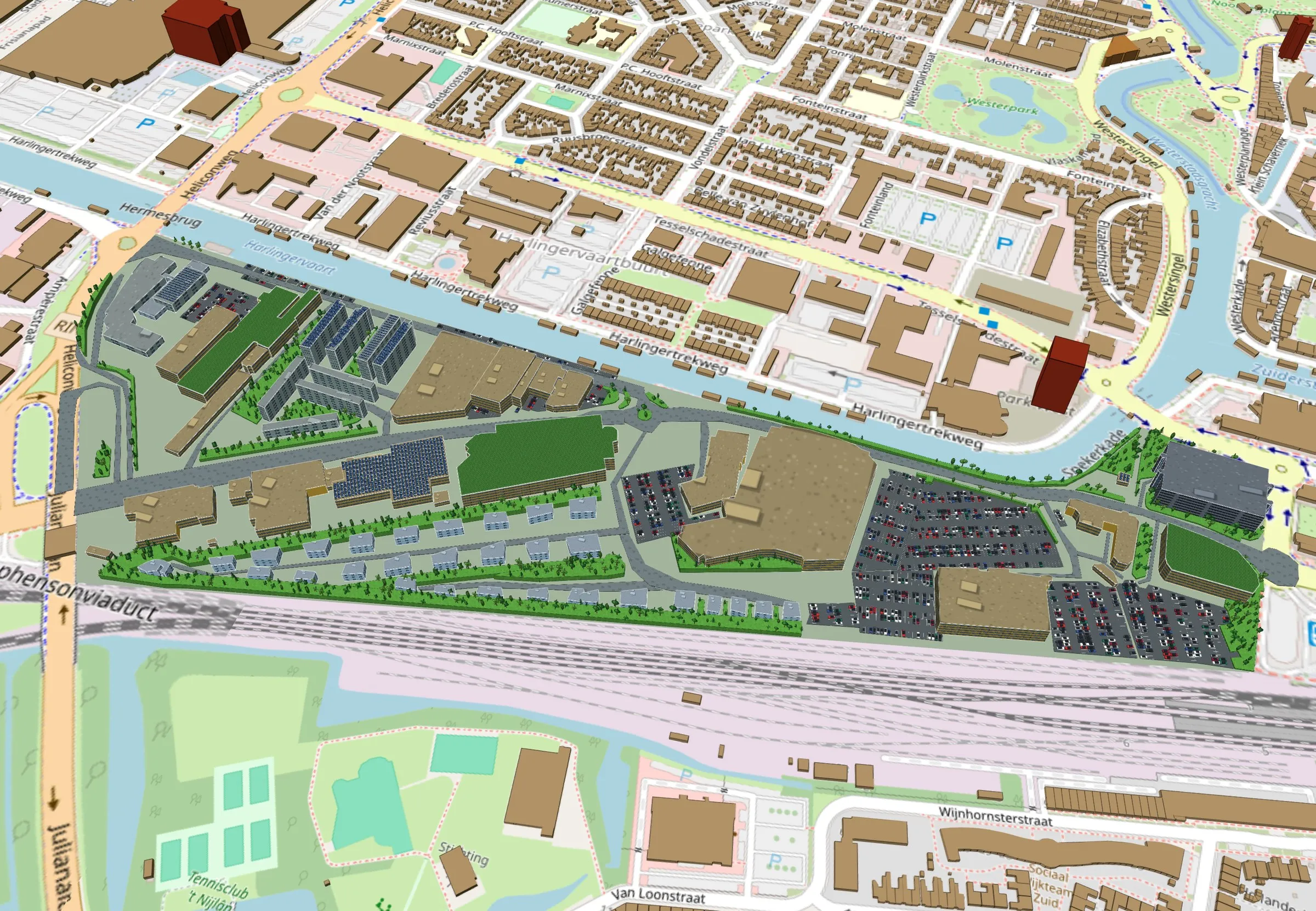 Digital twin of Spoordok, Leeuwarden